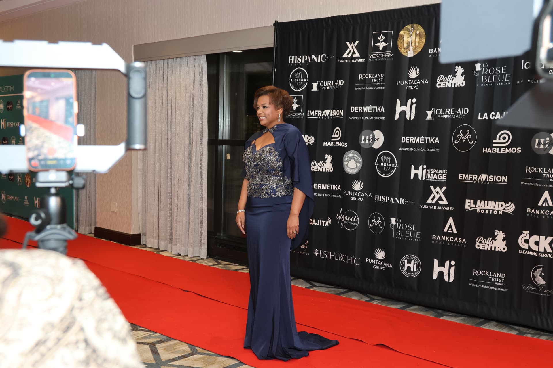 Guests arriving at the Hispanic Image Gala