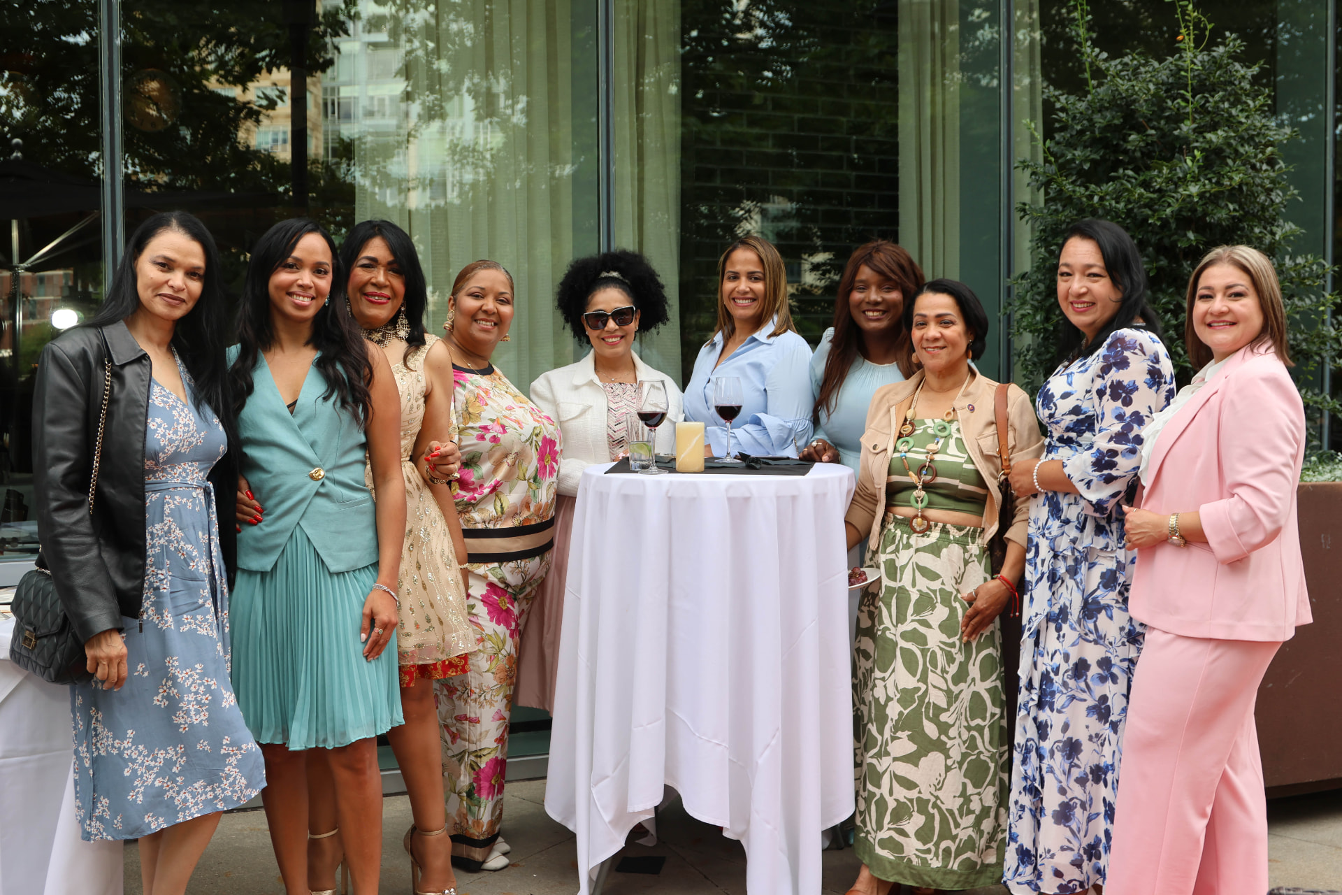 Guests gathering as the celebration begins