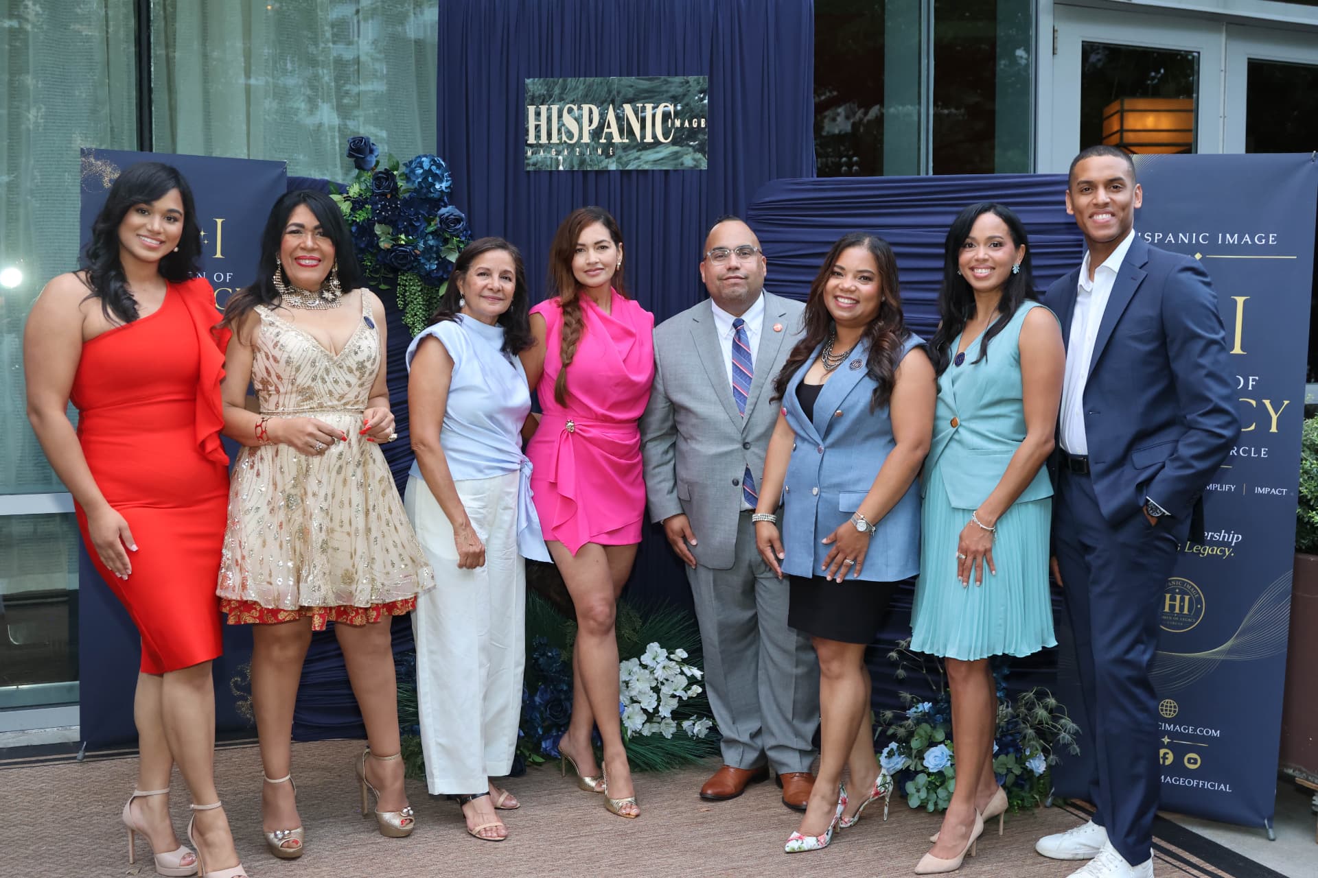Group photograph of the honorees and the magazine team