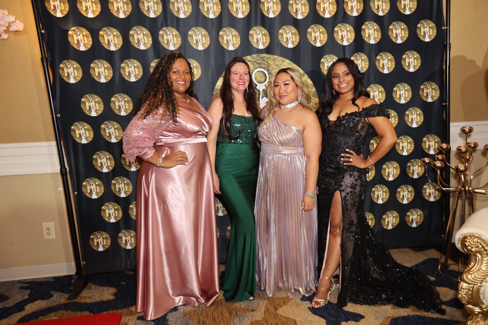 Friends gathered during the Hispanic Image Gala 2024