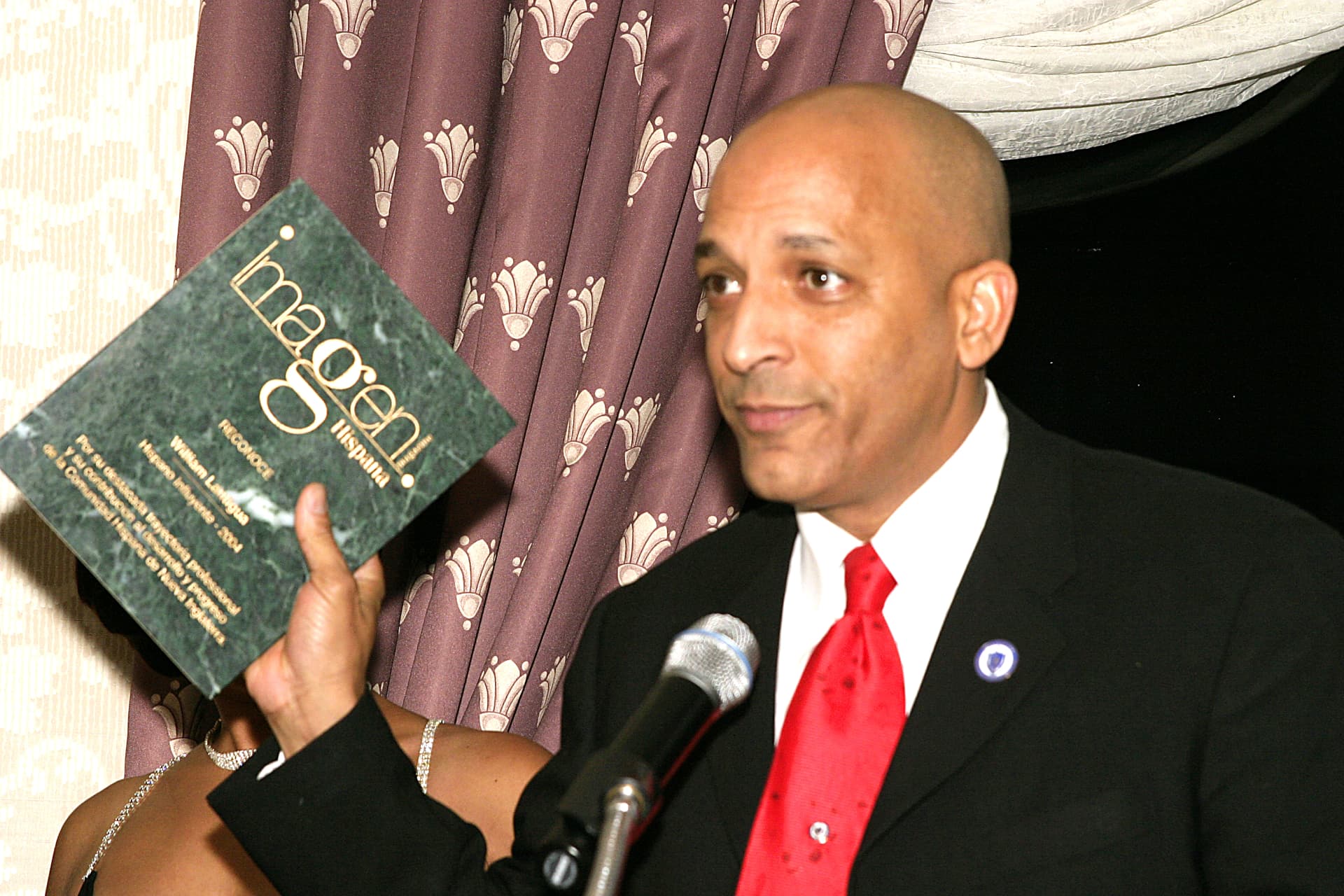 An award moment from the first gala